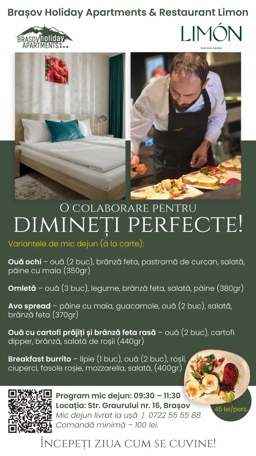 mic dejun gustos restaurant limon brașov